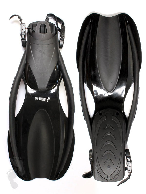 Two Bare Feet Adult Diving Fins (F75 Black)