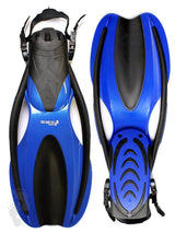 Two Bare Feet Adult Diving Fins (F75 Blue)