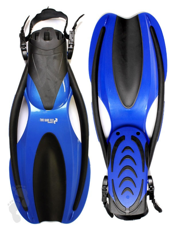 Two Bare Feet Adult Diving Fins (F75 Blue)