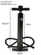 Two Bare Feet High Pressure 27.5psi Single Action Hand Pump (Black)
