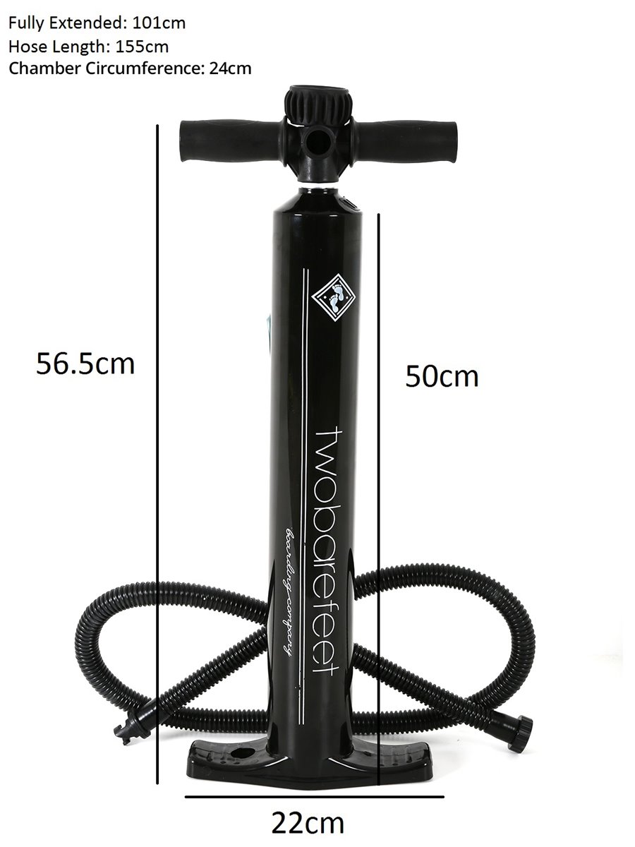 Two Bare Feet High Pressure 27.5psi Single Action Hand Pump (Black)