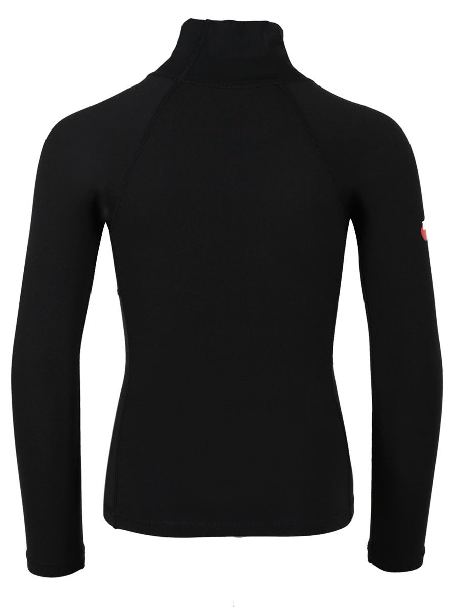 Two Bare Feet Junior Thermal Long Sleeve Rash Vest (Black)