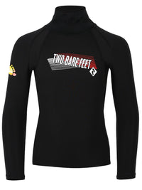 Two Bare Feet Junior Thermal Long Sleeve Rash Vest (Black)