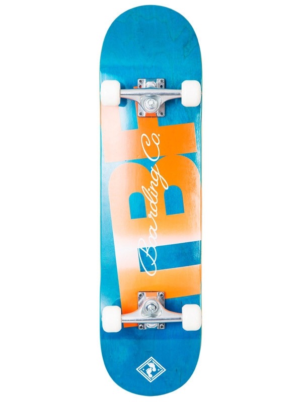 TBF Boarding Co Complete Double Kick Skateboard TBFBC (Blue)