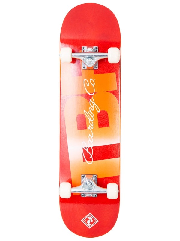 TBF Boarding Co Complete Double Kick Skateboard TBFBC  (Red)