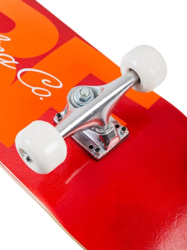 TBF Boarding Co Complete Double Kick Skateboard TBFBC  (Red)