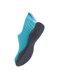 Two Bare Feet Slip On Junior Aqua Shoes (Teal)