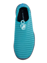Two Bare Feet Slip On Junior Aqua Shoes (Teal)