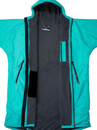 Two Bare Feet Weatherproof Changing Robe with Changing Mat (Teal/Charcoal)