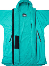 Two Bare Feet Kids Weatherproof Changing Robe with Changing Mat (Teal/Teal)