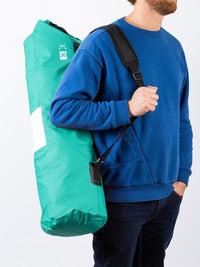 Two Bare Feet 30 Litre Waterproof Dry Bag / Inflatable Bodyboard Carry Bag (Teal)