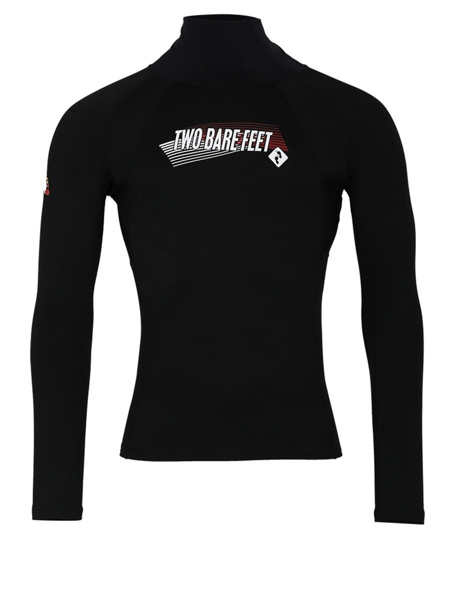 Two Bare Feet Adults Thermal Long Sleeve Rash Vest (Black)