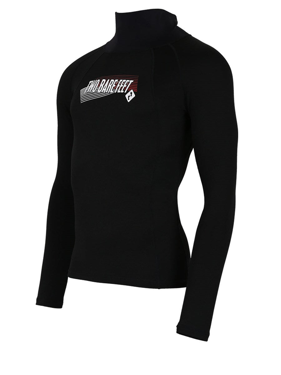 Two Bare Feet Adults Thermal Long Sleeve Rash Vest (Black)