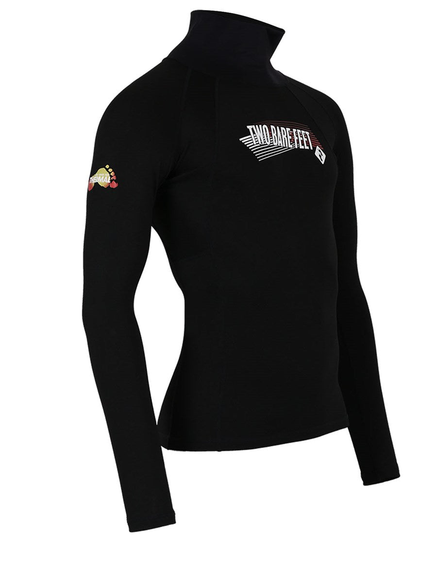 Two Bare Feet Adults Thermal Long Sleeve Rash Vest (Black)