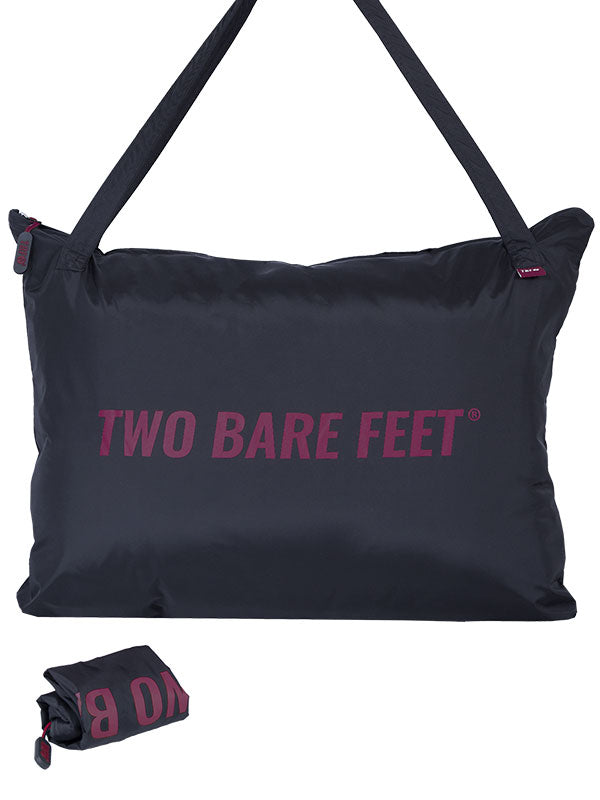 Two Bare Feet Weatherproof Tote Bag (Black/Raspberry)