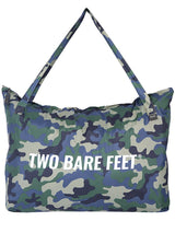 Two Bare Feet Weatherproof Tote Bag (Green Camo/Charcoal)