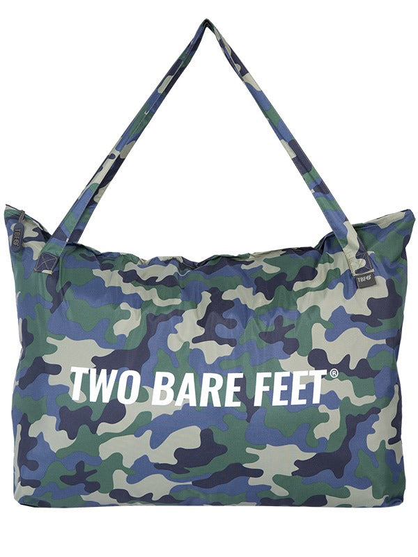 Two Bare Feet Weatherproof Tote Bag (Green Camo/Charcoal)