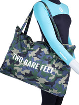 Two Bare Feet Weatherproof Tote Bag (Green Camo/Charcoal)