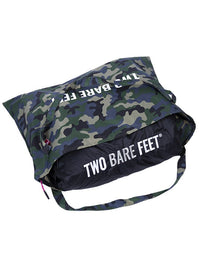 Two Bare Feet Weatherproof Tote Bag (Green Camo/Raspberry)