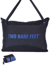 Two Bare Feet Weatherproof Tote Bag (Black/Blue)