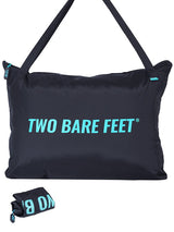 Two Bare Feet Weatherproof Tote Bag (Black/Teal)