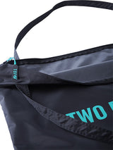 Two Bare Feet Weatherproof Tote Bag (Black/Teal)