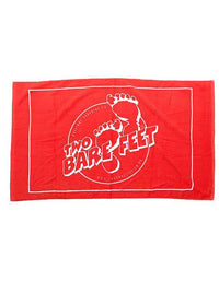 Two Bare Feet Classic Logo Beach Towel (Red)