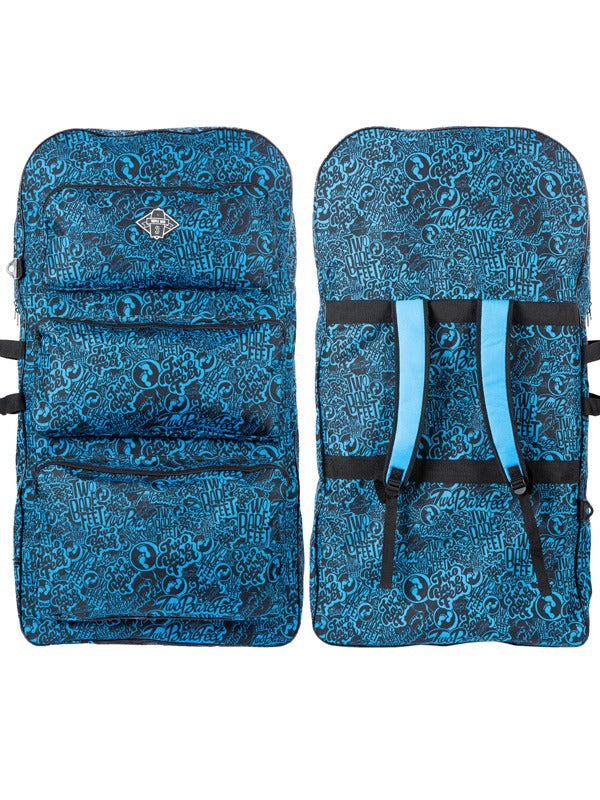 Two Bare Feet 42" Future Print Double Bodyboard and Bag Bundle (Choice of 33", 37", 42")