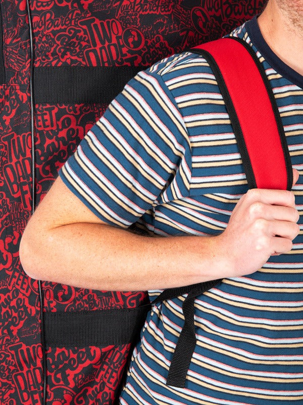 44" Triple Bodyboard Bag (Red Classic Pattern)
