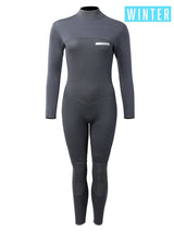 Thunderclap 5/4mm Womens Winter Wetsuit (Black)-XS