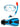 Two Bare Feet Adult Silicone Mask, Dry Top Snorkel & F70 Fins 3 Piece Set 1 (Aqua)
