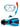 Two Bare Feet Adult Silicone Mask, Dry Top Snorkel & F70 Fins 3 Piece Set 3 (Aqua)