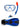 Two Bare Feet Adult Silicone Mask, Dry Top Snorkel & F70 Fins 3 Piece Set 3 (Blue)