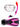 Two Bare Feet Adult Silicone Mask, Dry Top Snorkel & F70 Fins 3 Piece Set 3 (Pink)