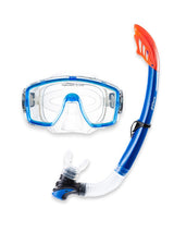Two Bare Feet Adult Silicone Mask, Snorkel & F70 Fins 3 Piece Set 1 (Blue)
