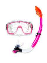 Two Bare Feet Adult Silicone Mask, Snorkel & F70 Fins 3 Piece Set 1 (Pink)