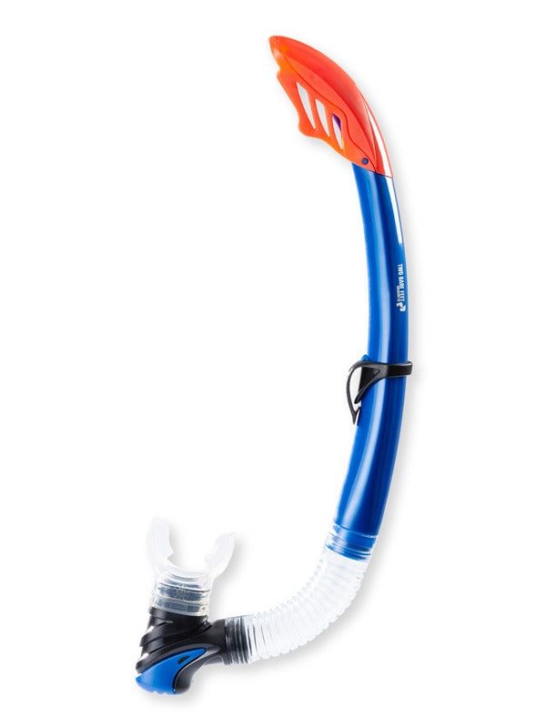 Two Bare Feet Silicone Snorkel (Blue)