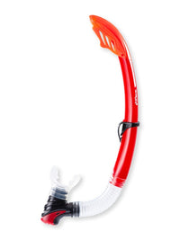 Two Bare Feet Silicone Snorkel (Red)