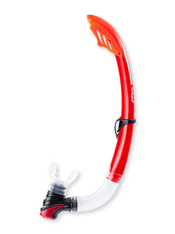 Two Bare Feet Silicone Snorkel (Red)
