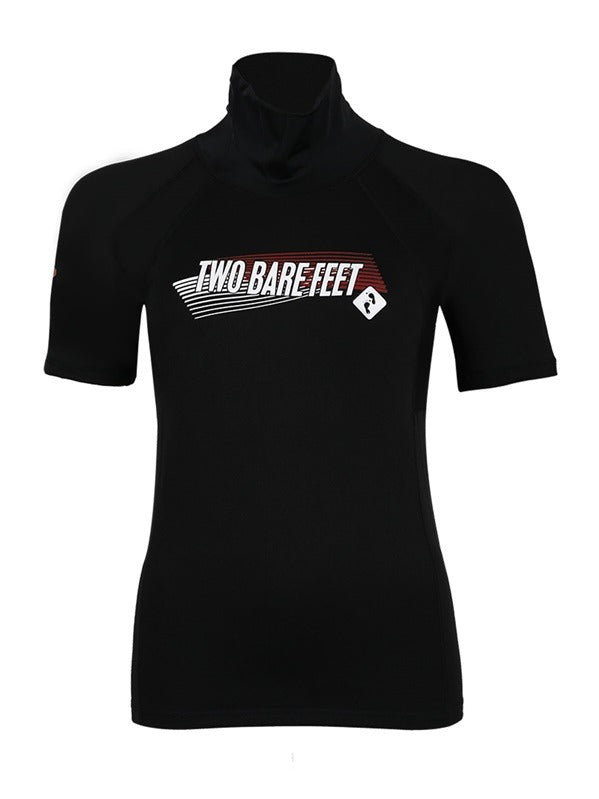 Two Bare Feet Unisex Short Sleeve Thermal Rash Vest (Black)