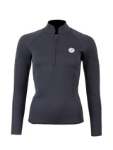 Two Bare Feet Unisex Perspective Half Zip 2.5mm Wetsuit Jacket & Shorts Set (Black)