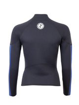 Two Bare Feet Unisex Perspective Half Zip 2.5mm Wetsuit Jacket & Shorts Set (Black/Blue)