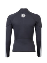 Two Bare Feet Unisex Perspective Half Zip 2.5mm Wetsuit Jacket & Hotpants Set (Black/Grey/Grey)