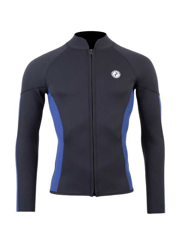 Two Bare Feet Perspective Full Zip 2.5mm Wetsuit Jacket & Pants Set (Black/Blue)