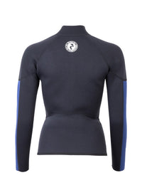 Two Bare Feet Unisex Perspective Full Zip 2.5mm Wetsuit Jacket & Pants Set (Black/Blue)