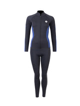 Two Bare Feet Unisex Perspective Full Zip 2.5mm Wetsuit Jacket & Pants Set (Black/Blue)