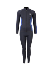 Two Bare Feet Unisex Perspective Full Zip 2.5mm Wetsuit Jacket & Pants Set (Black/Blue)