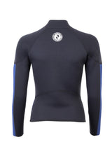 Two Bare Feet Unisex Perspective Half Zip 2.5mm Wetsuit Jacket & Hotpants Set (Black/Blue)