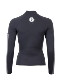 Two Bare Feet Unisex Perspective Full Zip 2.5mm Wetsuit Jacket & Hotpants Set (Black/Grey)