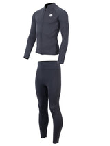 Two Bare Feet Perspective Full Zip 2.5mm Wetsuit Jacket & Pants Set (Black)